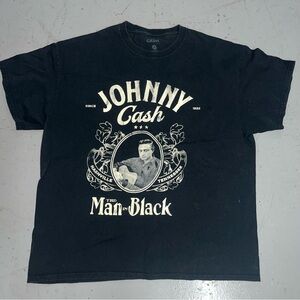 Johnny CAsh Black Graphic Tee